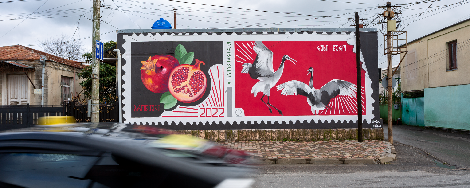 Crane & Pomegranate - Ksyu Brice