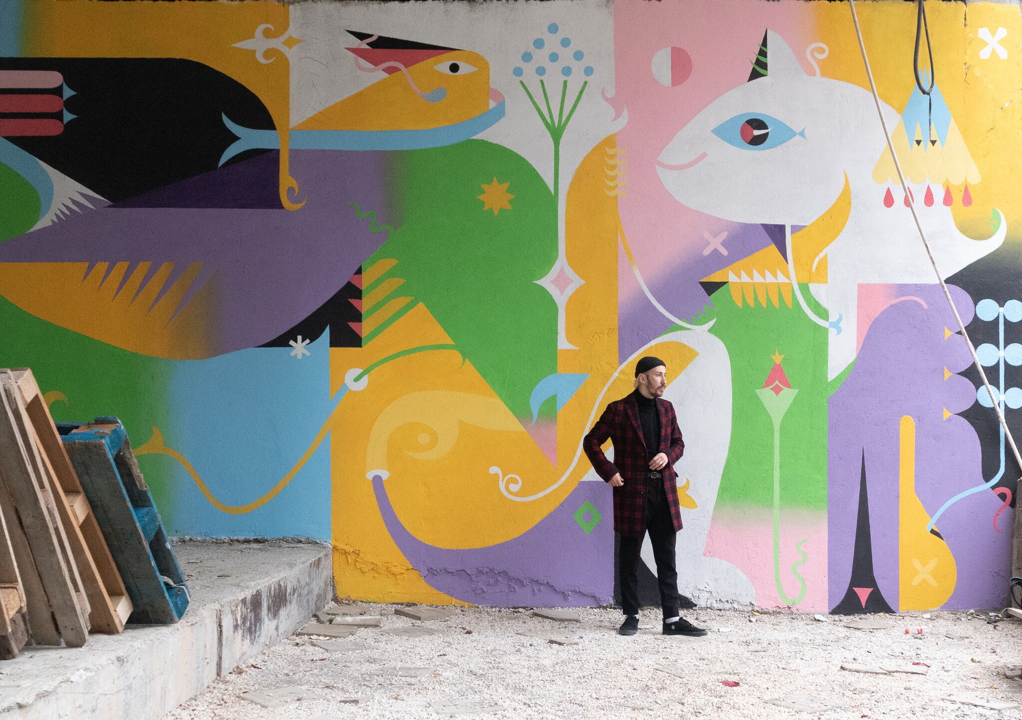 Cat holding a Bird - Vadik Fin