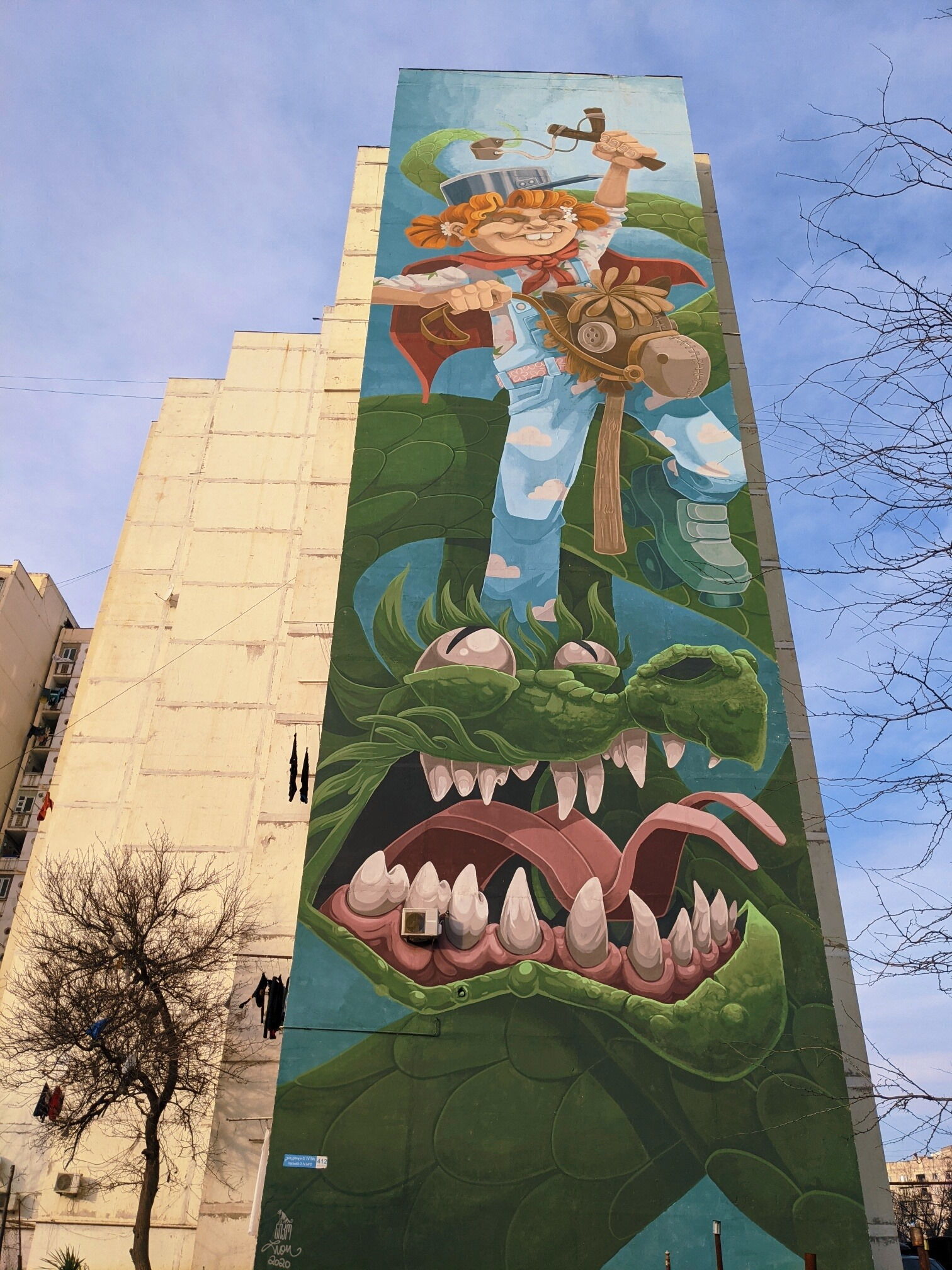 Girl against the Dragon - Lion Fleischmann