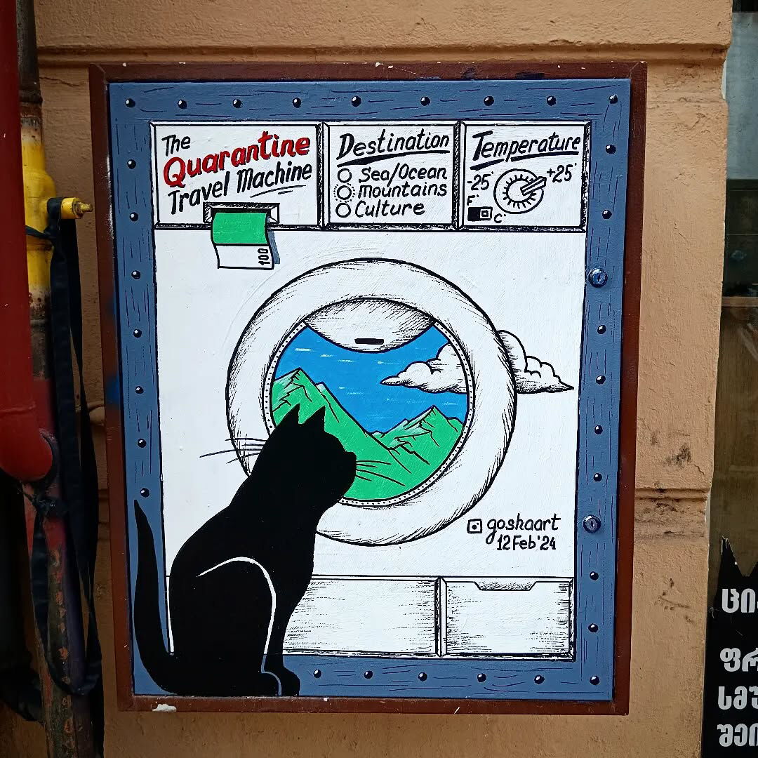 Black Cat & Quarantine Travel-Machine (Renewed)